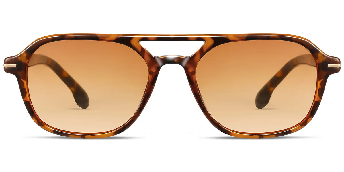 Beijing - Tortoiseshell+Gradient Orange Polarized